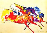 Into the Turn by Leroy Neiman